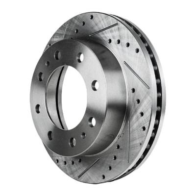 RAREELECTRICAL - New Cross-Drilled Brake Disc Compatible With Chevrolet Silverado 1500 Ls 8 Cyl 6.0L Avalanche 2500 - Image 6