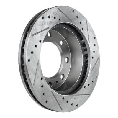 RAREELECTRICAL - New Cross-Drilled Brake Disc Compatible With Chevrolet Express 2500 Base 4 Cyl 2.8L Suburban 2500 Lt - Image 5