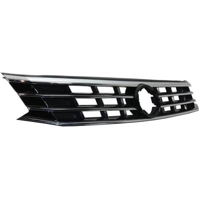 Rareelectrical - New OEM Replacement Painted Black Grille Assembly Compatible With Volkswagen Passat Sel Premium 6 - Image 2