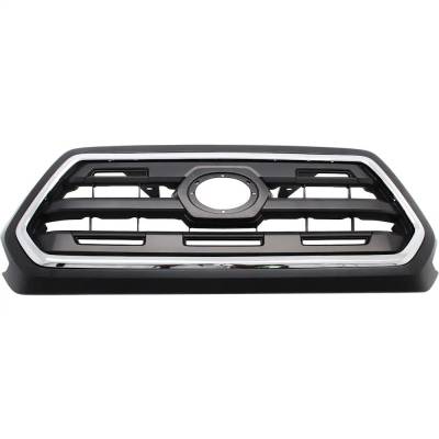 New Chrome Shell Grille Assembly Compatible With Toyota Tacoma Sr5 4 Cyl 2.7L Tacoma Sr5 6 Cyl 3.5L
