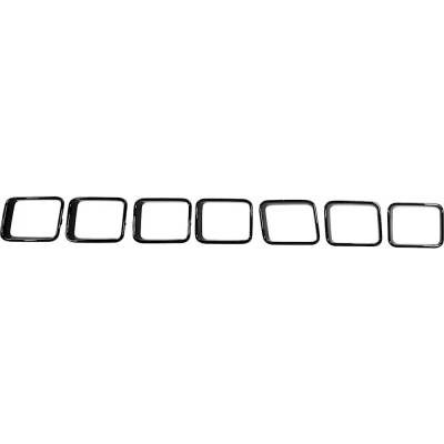 New Center Grille Trim Compatible With Jeep Grand Cherokee Srt Grand Cherokee Trackhawk 2017-2021 By