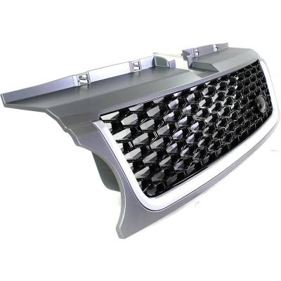 Rareelectrical - New Painted Silver Grille Assembly Compatible With Land Rover Range Rover Sport Supercharged 8 Cyl - Image 3