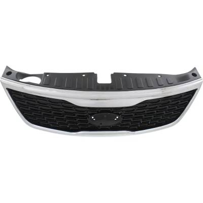 Rareelectrical - New Grille Assembly Compatible With Kia Sorento Limited 6 Cyl 3.3L Sorento Ex 6 Cyl 3.3L Sorento Sx - Image 4