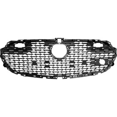 Rareelectrical - New Textured Black Grille Assembly Compatible With Mazda 3 Carbon Edition 4 Cyl 2.5L 3 2.5 S 4 Cyl - Image 4