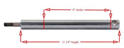 Rareelectrical - Snow Plow Hydraulic Lift Cylinder Ram Compatible With Meyer E-58H E-78 E-88 Power Unit 8-Inch Stroke - Image 2