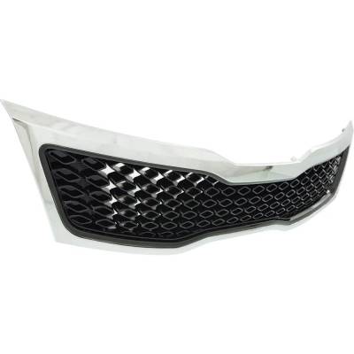 RAREELECTRICAL - New Black Grille Assembly Compatible With Kia Optima Ex Luxury 4 Cyl 2.4L Optima Lx 4 Cyl 2.4L - Image 3