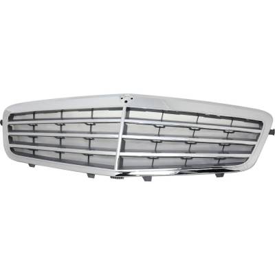 Rareelectrical - New Chrome Insert Grille Assembly Compatible With Mercedes Benz E350 Base 6 Cyl 3.5L E550 Base 8 Cyl - Image 1