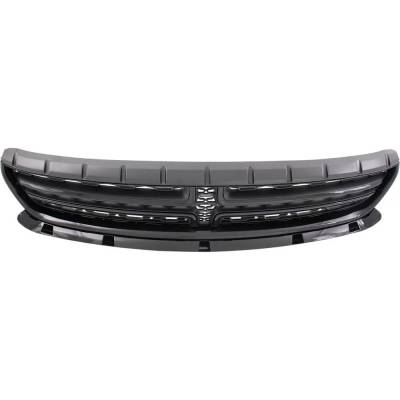 Rareelectrical - New Textured Painted Black Grille Assembly Compatible With Dodge Charger Sxt Plus Leather 6 Cyl 3.6L - Image 4