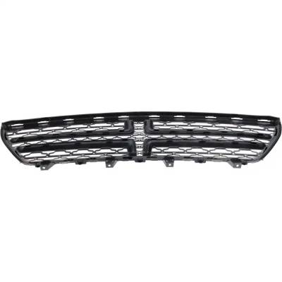 Rareelectrical - New Textured Painted Black Grille Assembly Compatible With Dodge Charger Sxt Plus Leather 6 Cyl 3.6L - Image 5