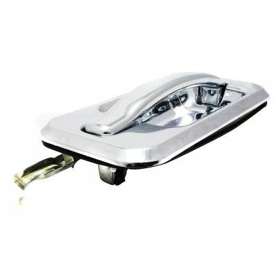 Rareelectrical - Right Front Exterior Door Handle Compatible With 2003-2009 Hummer H2 Chrome Without Key Hole - Image 3