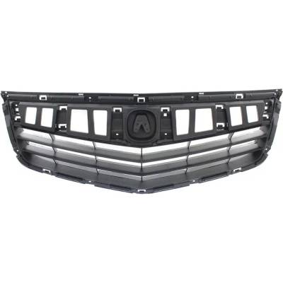 Rareelectrical - New Textured Black Grille Assembly Compatible With Acura Tsx Premium 4 Cyl 2.4L Tsx Tech 4 Cyl 2.4L - Image 1