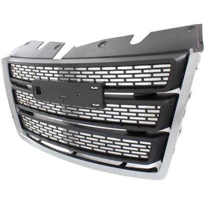 Rareelectrical - New Chrome Molding Grille Assembly Compatible With Gmc Terrain Sl 4 Cyl 2.4L Terrain Sle 6 Cyl 3.6L - Image 2