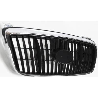 RAREELECTRICAL - New Chrome Grille Assembly Compatible With Hyundai Elantra Gls 4 Cyl 2.0L Elantra Gt 4 Cyl 2.0L - Image 2