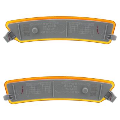 Rareelectrical - New Front Left And Front Right Bumper Reflector Compatible With Lincoln Mkz Black Label Mkz Black - Image 5