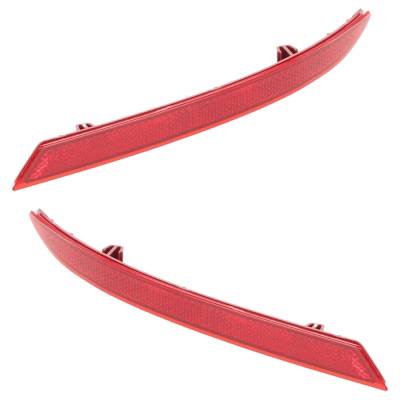 Rareelectrical - New Rear Left And Rear Right Bumper Reflector Compatible With Volkswagen Jetta Comfort Tdi 4 Cyl - Image 2