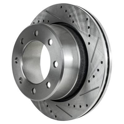 RAREELECTRICAL - New Cross-Drilled Brake Disc Compatible With Dodge Ram 3500 Limited 6 Cyl 6.7L 3500 Laramie Longhorn - Image 6