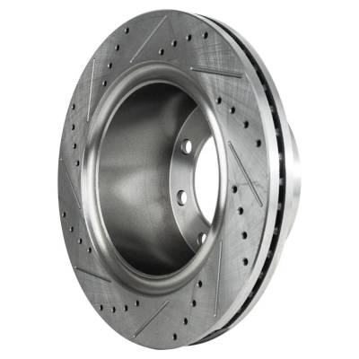 RAREELECTRICAL - New Cross-Drilled Brake Disc Compatible With Dodge Ram 3500 Sxt 8 Cyl 5.7L 2500 St 6 Cyl 6.7L 3500 - Image 3