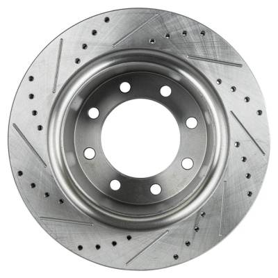 RAREELECTRICAL - New Cross-Drilled Brake Disc Compatible With Dodge Ram 3500 Sxt 8 Cyl 5.7L 2500 St 6 Cyl 6.7L 3500 - Image 4