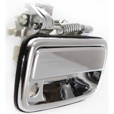 Rareelectrical - Front Passenger Side Exterior Door Handle Compatible With 1995-2004 Toyota Tacoma Chrome With Key - Image 2