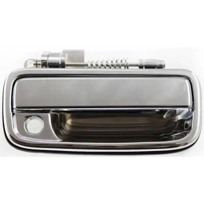 Rareelectrical - Front Passenger Side Exterior Door Handle Compatible With 1995-2004 Toyota Tacoma Chrome With Key - Image 5