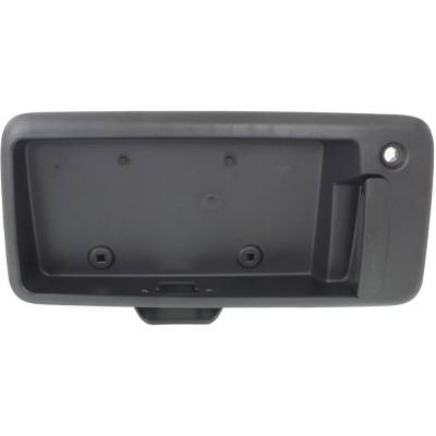 Rear Exterior Door Handle Compatible With 2010-2018 Gmc Savana Textured Black Without Key Hole