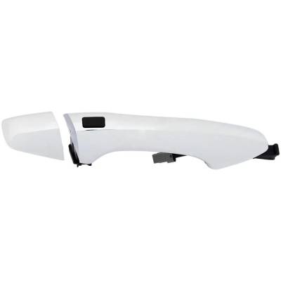 Front Passenger Side Exterior Door Handle Compatible With 2013-2018 Hyundai Santa Fe Chrome Without