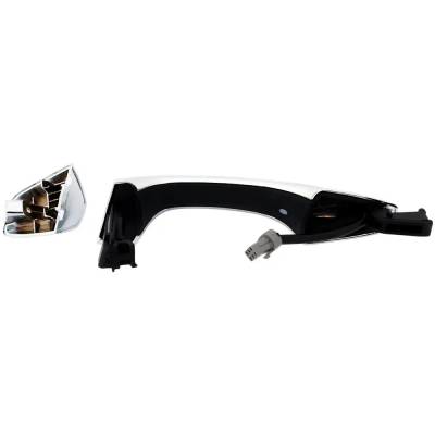 Rareelectrical - Front Passenger Side Exterior Door Handle Compatible With 2013-2018 Hyundai Santa Fe Chrome Without - Image 4