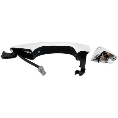 Rareelectrical - Right Front Exterior Door Handle Compatible With 2013-2018 Hyundai Santa Fe Chrome Without Key Hole - Image 6