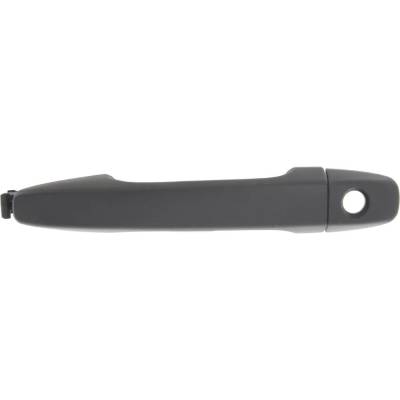 Left Front Exterior Door Handle Compatible With 2011-2022 Toyota Sienna Textured Black With Key Hole