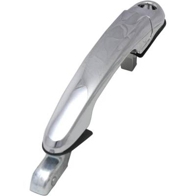 Rareelectrical - Front Driver Side Exterior Door Handle Compatible With 2005-2009 Hyundai Tucson Chrome With Key Hole - Image 3