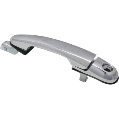 Rareelectrical - Left Front Exterior Door Handle Compatible With 2005-2009 Hyundai Tucson Chrome With Key Hole - Image 2