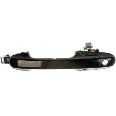 Front Driver Side Exterior Door Handle Compatible With 2003-2007 Honda Accord Smooth Black With Key