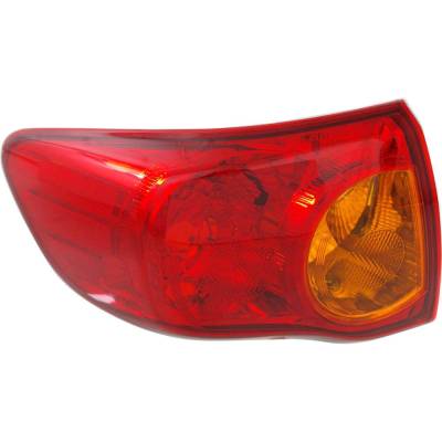 Tail Light Compatible With 2009-2010 Toyota Corolla 1.8L I4 Left Driver Side Halogen Rept730376