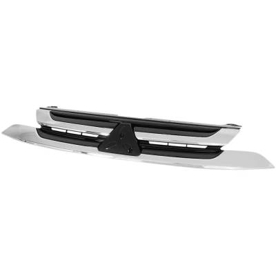 New Chrome Insert Grille Assembly Compatible With Mitsubishi Outlander Se 4 Cyl 2.4L Outlander Le 4
