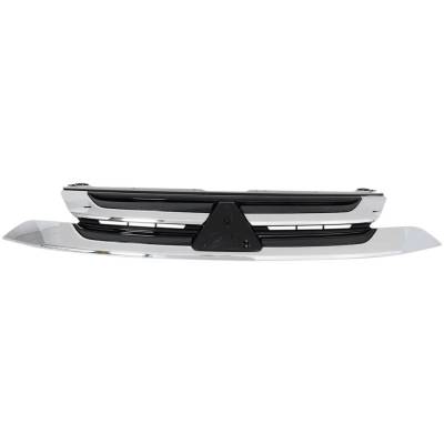 RAREELECTRICAL - New Chrome Insert Grille Assembly Compatible With Mitsubishi Outlander Se 6 Cyl 3.0L Outlander Gt 6 - Image 2