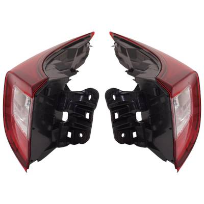Rareelectrical - New Pair Of Tail Lights Compatible With Acura Rdx 2.0L 2019 2020 2021 2022 2023 By Part Numbers - Image 1