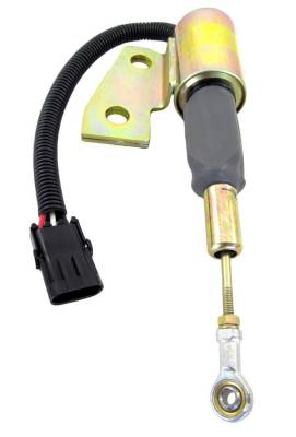 24V Fuel Shutdown Solenoid Compatible With Cummins 4Bt Hyundai R130 R130-5 R170 Case Ih Mx100 Mx120