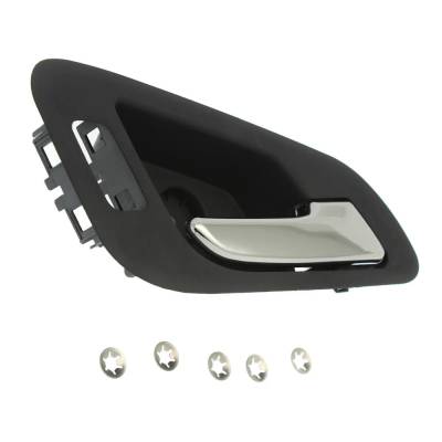 Rareelectrical - Front Passenger Side Interior Door Handle Compatible With 2015-2020 Chevrolet Colorado Chrome Lever - Image 2