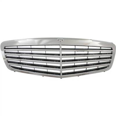 New Chrome Shell Grille Assembly Compatible With Mercedes Benz S63 Amg Base 8 Cyl 5.5L S550 Base 8