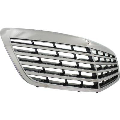 RAREELECTRICAL - New Chrome Shell Grille Assembly Compatible With Mercedes Benz S550 4Matic 8 Cyl 5.5L S450 4Matic 8 - Image 3