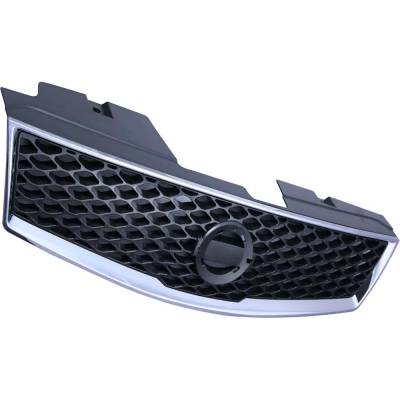 Rareelectrical - New Chrome Shell Grille Assembly Compatible With Nissan Sentra Sr 4 Cyl 2.0L Sentra Se-R Spec V 4 - Image 2