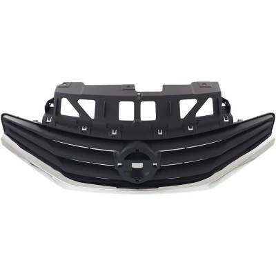 Rareelectrical - New Gray Grille Assembly Compatible With Nissan Versa Note S 4 Cyl 1.6L Versa Note Sl 4 Cyl 1.6L - Image 1