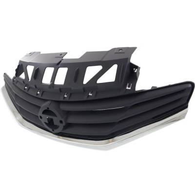 Rareelectrical - New Gray Grille Assembly Compatible With Nissan Versa Note S 4 Cyl 1.6L Versa Note Sl 4 Cyl 1.6L - Image 2