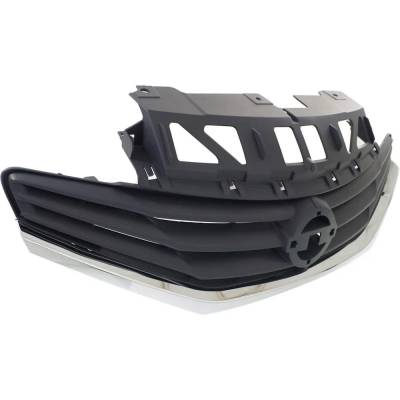 Rareelectrical - New Gray Grille Assembly Compatible With Nissan Versa Note S 4 Cyl 1.6L Versa Note Sl 4 Cyl 1.6L - Image 3