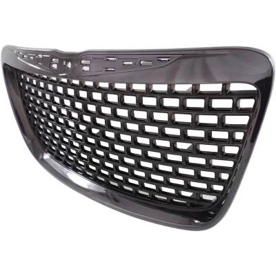 Rareelectrical - New Painted Black Grille Assembly Compatible With Chrysler 300 Srt8 8 Cyl 6.4L 300 C 8 Cyl 5.7L 300 - Image 2