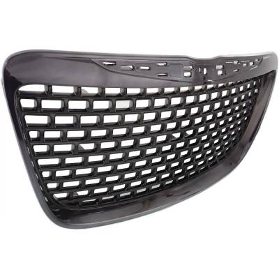 Rareelectrical - New Painted Black Grille Assembly Compatible With Chrysler 300 Base 6 Cyl 3.6L 300 Limited 6 Cyl - Image 3