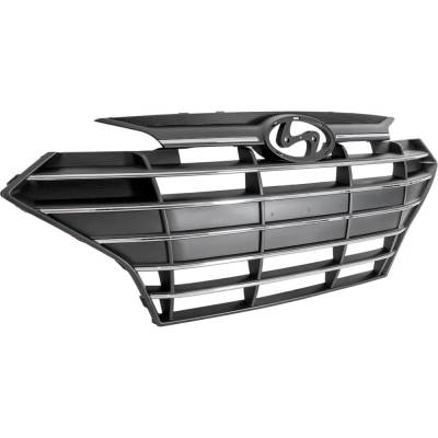 RAREELECTRICAL - New Black Shell Grille Assembly Compatible With Hyundai Elantra Preferred 4 Cyl 2.0L Elantra Eco 4 - Image 3