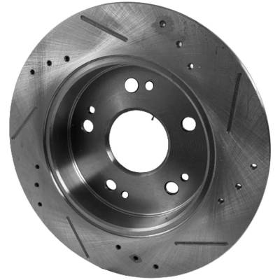 Rareelectrical - New Solid Brake Disc Compatible With Acura Honda Civic Si 4 Cyl 2.0L Prelude Type Sh 4 Cyl 2.2L - Image 3