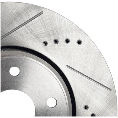 RAREELECTRICAL - New Cross-Drilled Brake Disc Compatible With Acura Honda Accord Sport Special Edition 4 Cyl 2.4L - Image 7