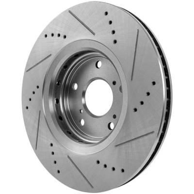RAREELECTRICAL - New Cross-Drilled Brake Disc Compatible With Acura Honda Ilx Base 4 Cyl 2.4L Accord Touring 6 Cyl - Image 6